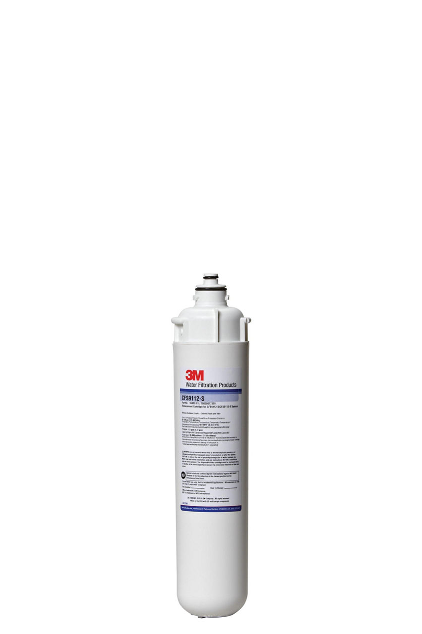 3M™ 9000 Series Retrofit Filter Cartridge CFS9112, 5631605, StandardLength, 1 um NOM, 1.5 gpm, 10000 gal, 12/Case