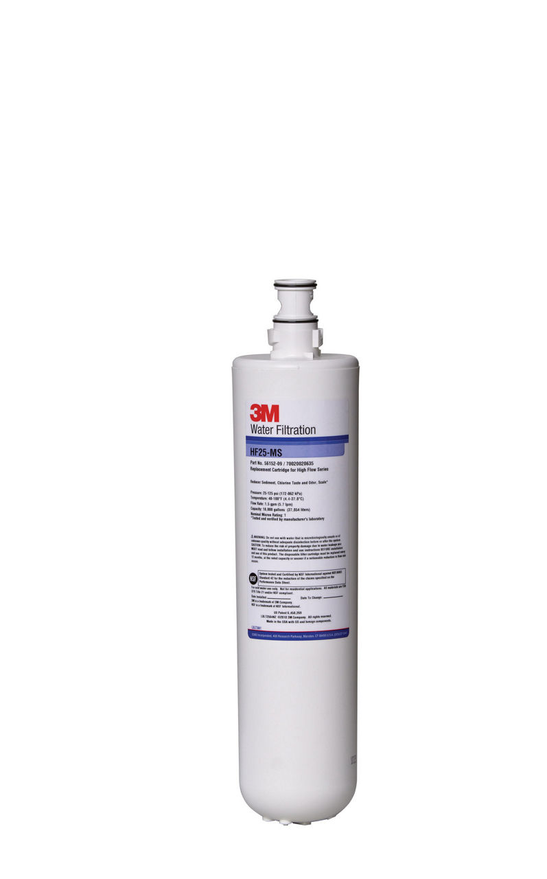 3M™ High Flow Series Filter Cartridge HF25-MS, 5615209, 1 um NOM, 1.5gpm, 10000 gal, 6/Case