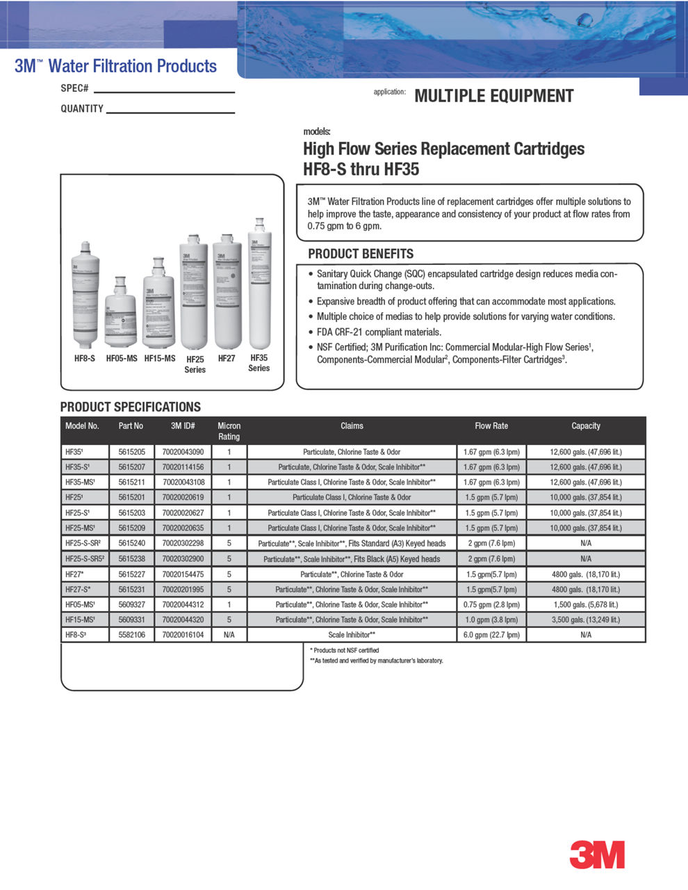 3M™ Water Filtration Products