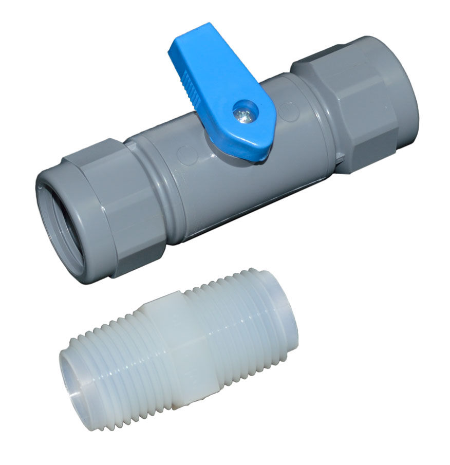 3M™ Parts, High Flow Series Water Filter Assembly 1/2" Shut-off BallValve Kit, 6216501, 1/2 in NPT, 1/Case