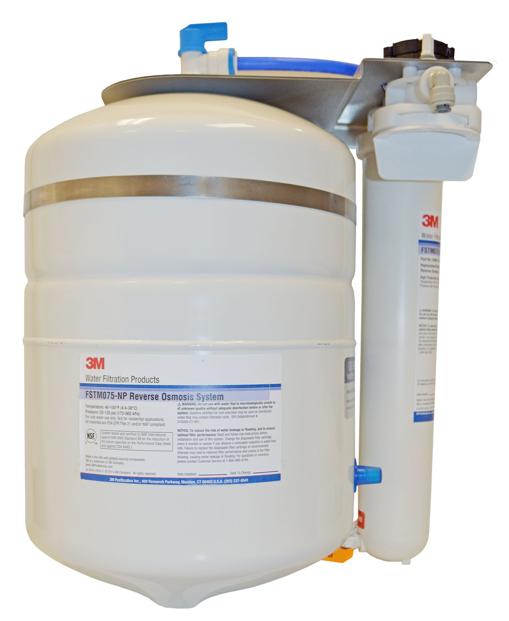 3M™ Reverse Osmosis Water Filtration Systems for Steamers FSTM-075without Permeate Pump, 5612306, 75 gal/d, 1/Case