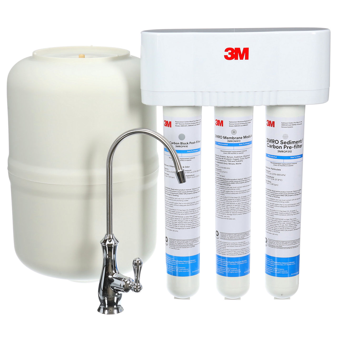 3M™ Under Sink Reverse Osmosis Water Filtration System, 3MRO301