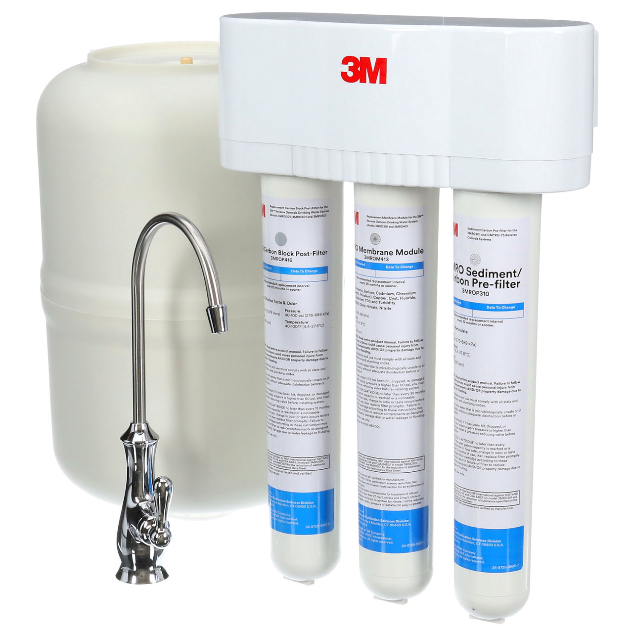 3M™ Under Sink Reverse Osmosis Water Filtration System, 3MRO301