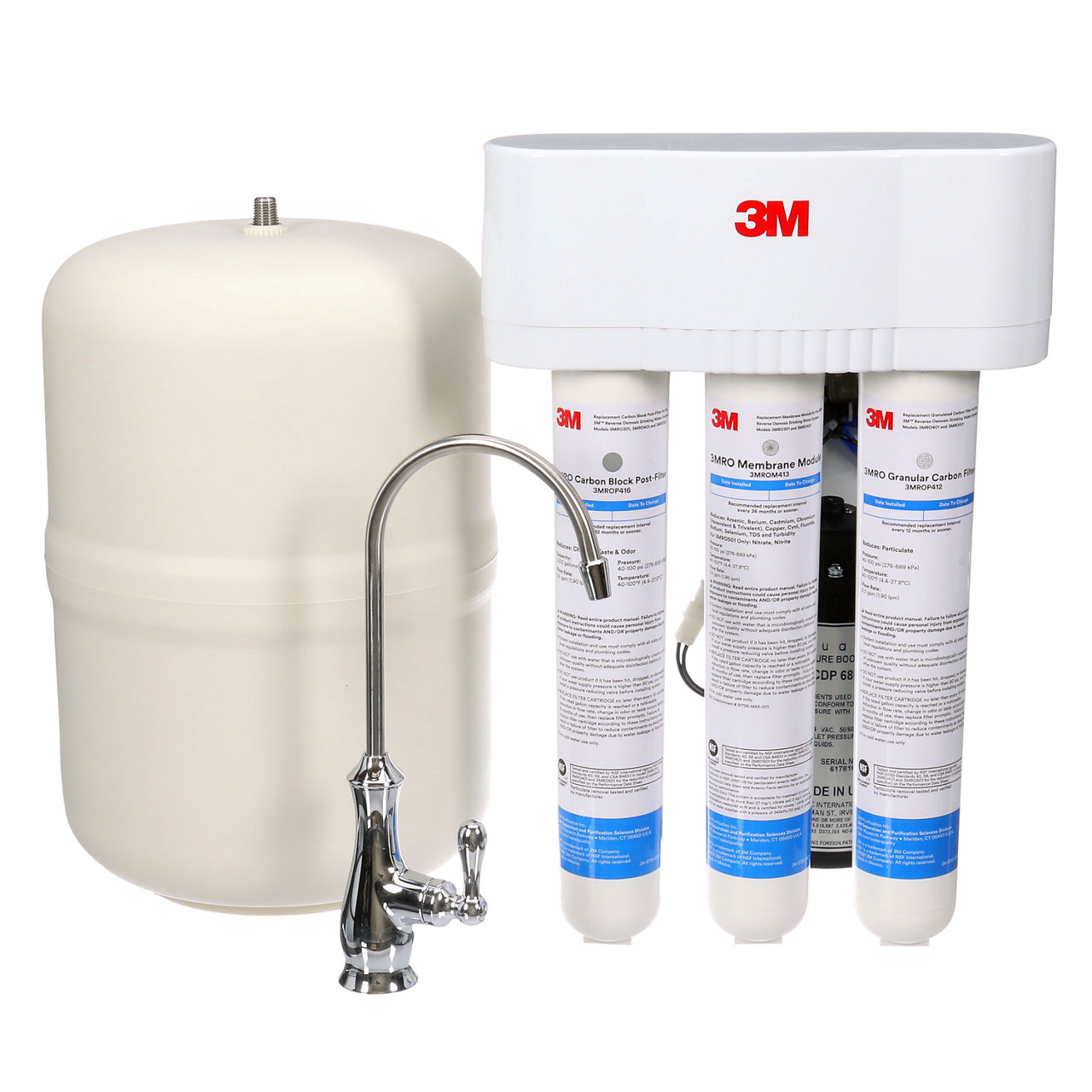 3M™ Under Sink Reverse Osmosis Water Filtration System, 3MRO501