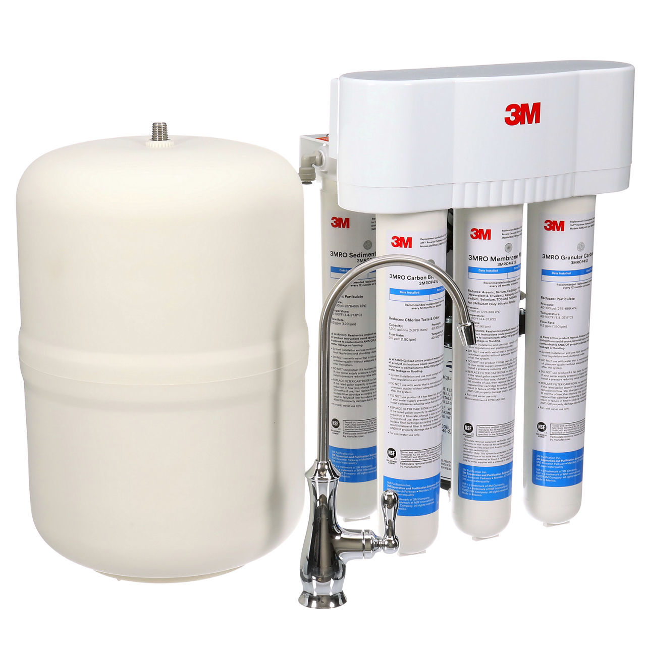 3M™ Under Sink Reverse Osmosis Water Filtration System, 3MRO501