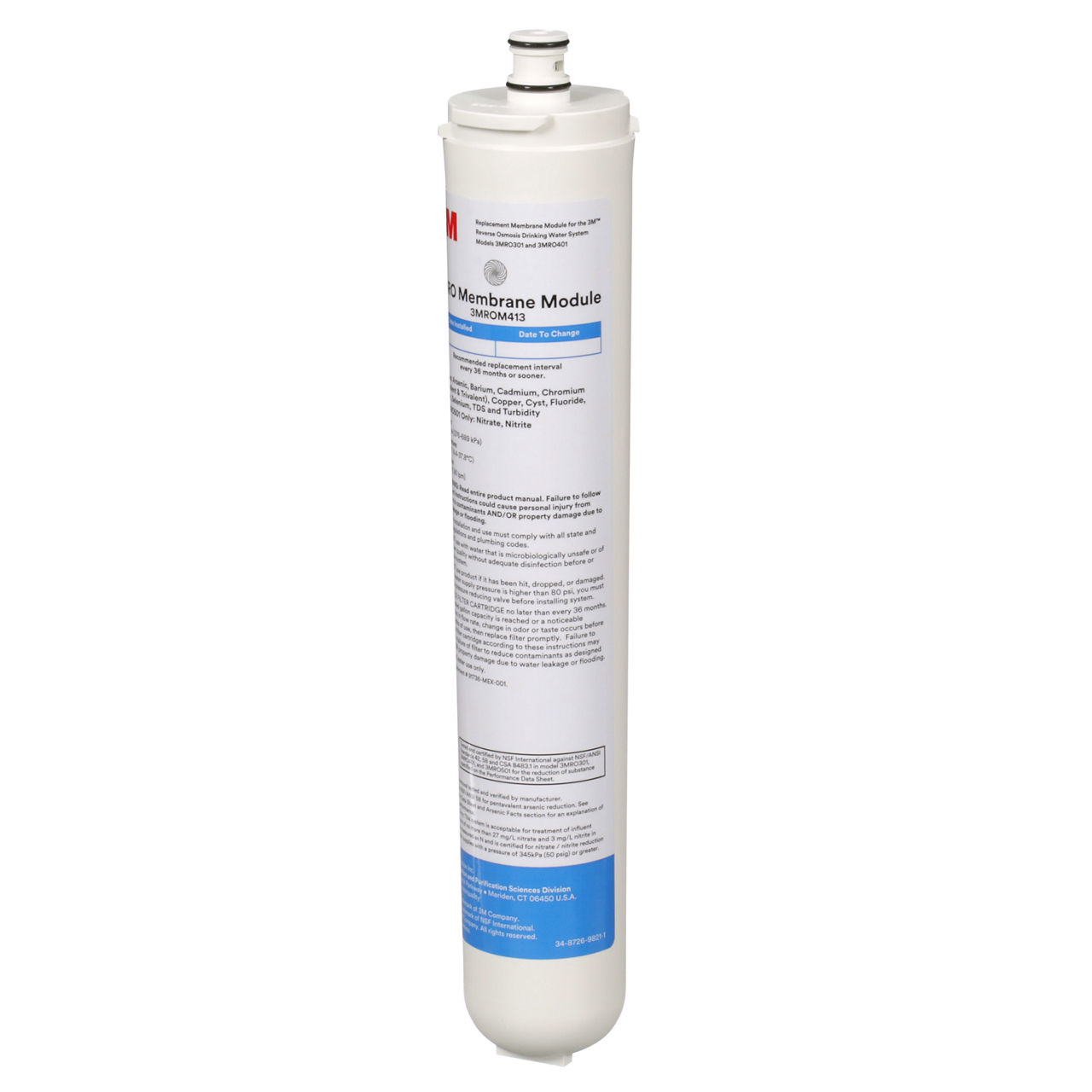 3M™ Under Sink Reverse Osmosis Water Filtration Cartridge, 3MROM413