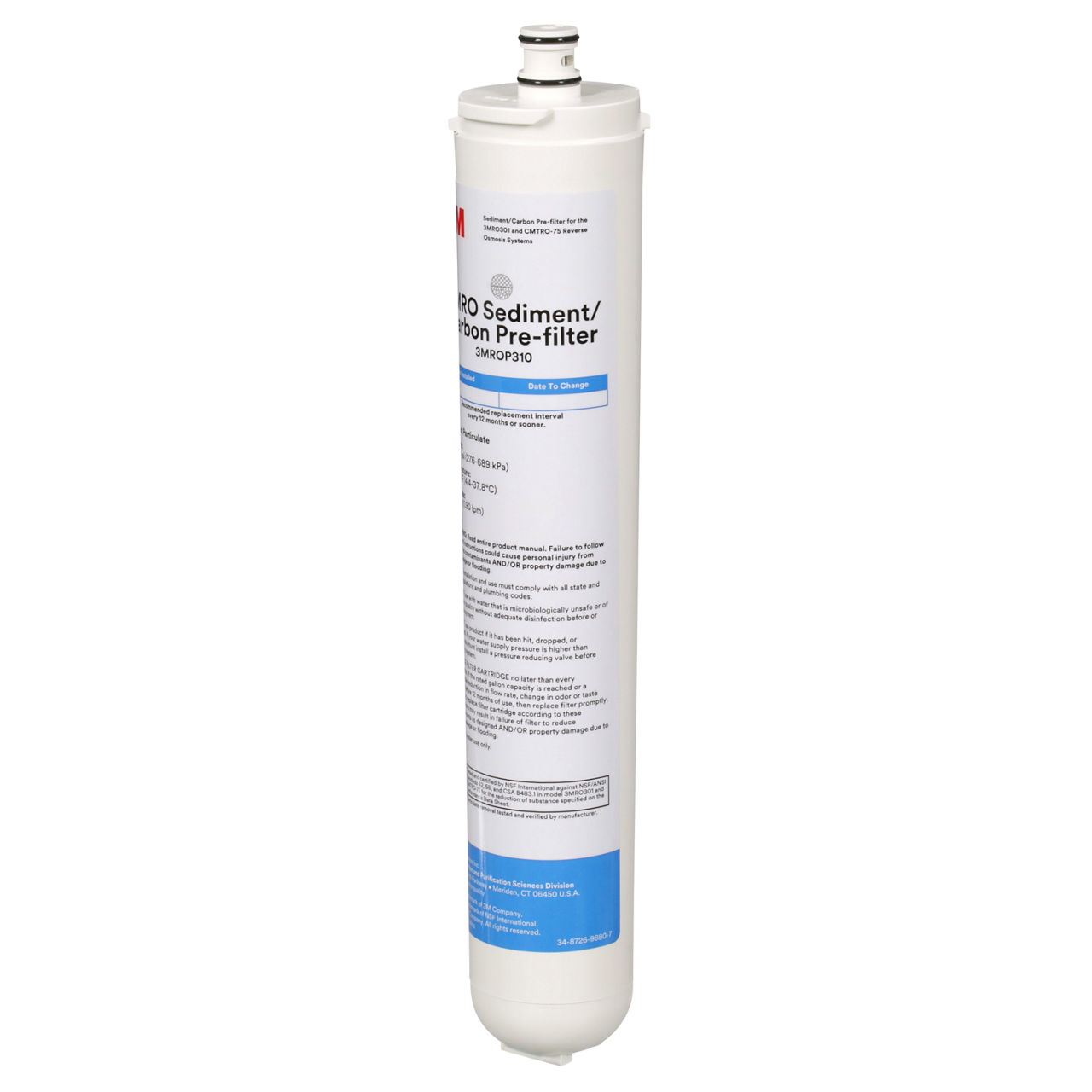 3M™ Under Sink Reverse Osmosis Water Filtration Cartridge, 3MROP310