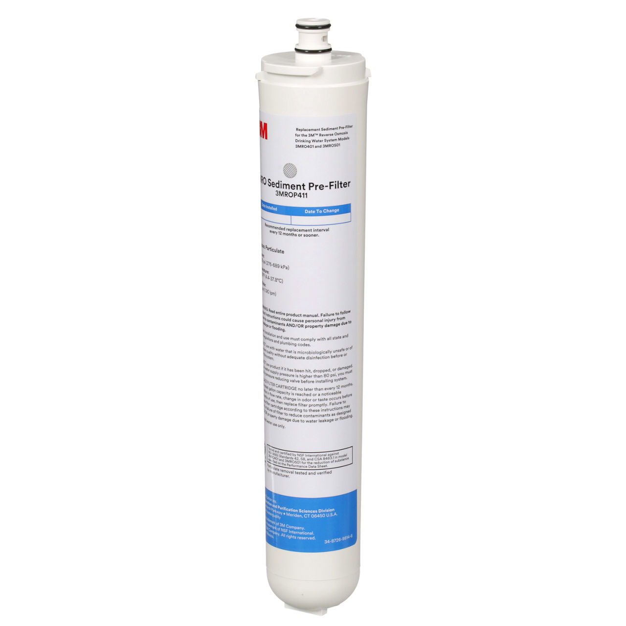 3M™ Under Sink Reverse Osmosis Water Filtration Cartridge, 3MROP411