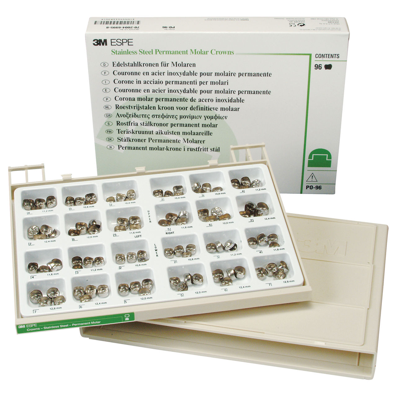 3M Stainless Steel Permanent Molar Kit, PO-96