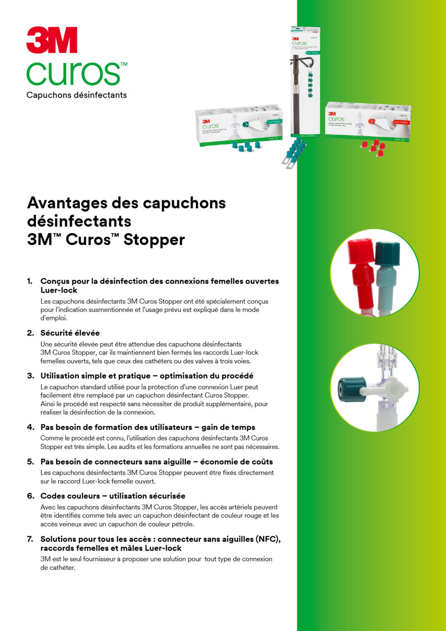3M™ Curos™ Stopper Dépliant sur la protection contre la contamination BECH-fr