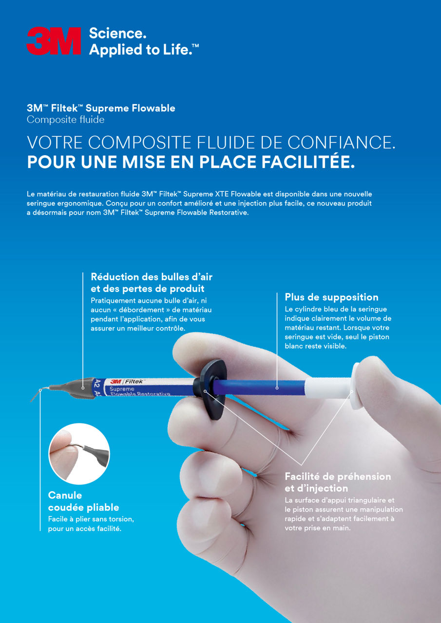3M™ Filtek™ Supreme Flowable Composite fluide Sell Sheet