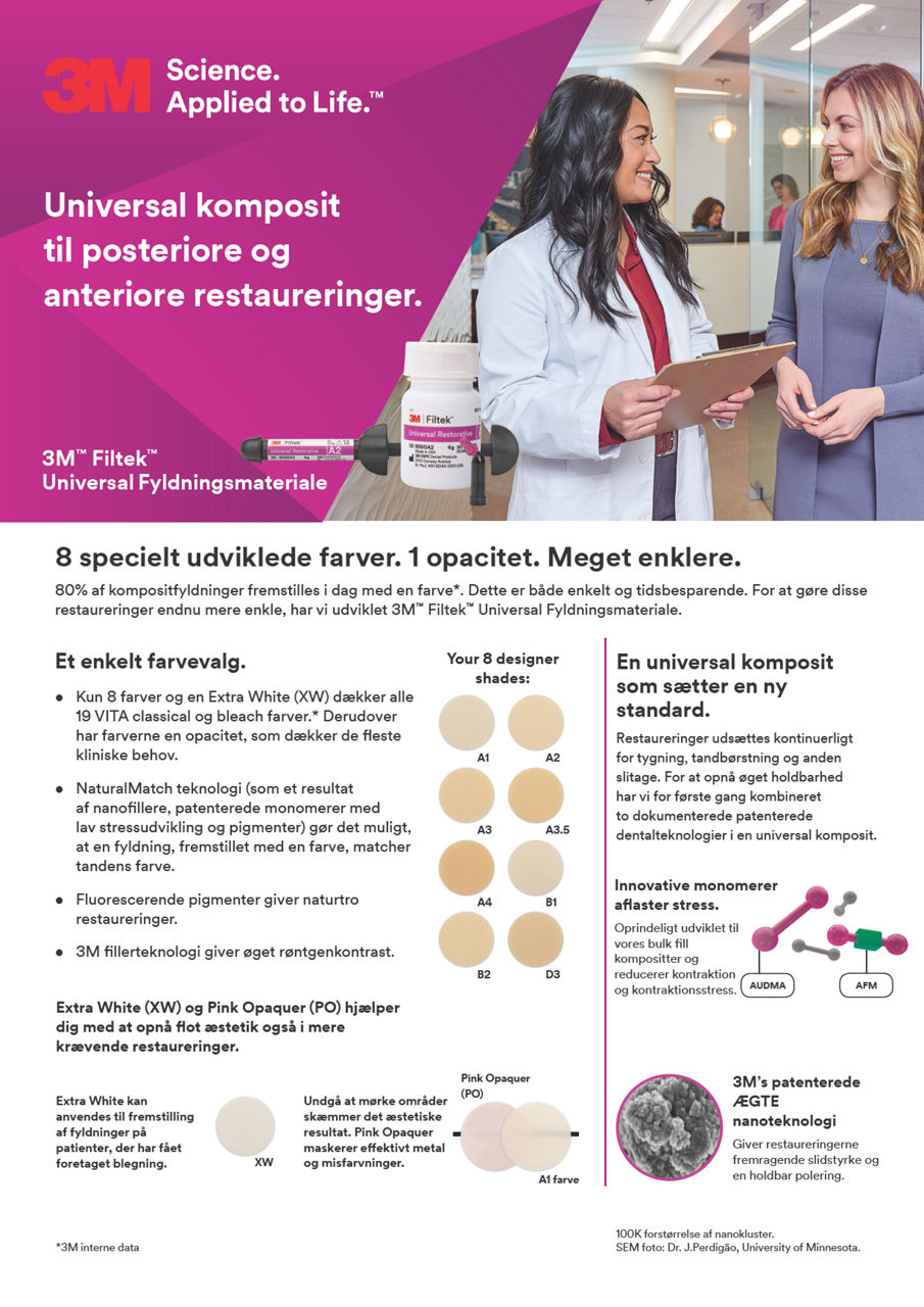 3M™ Filtek™ Universal Fyldningsmateriale, brochure