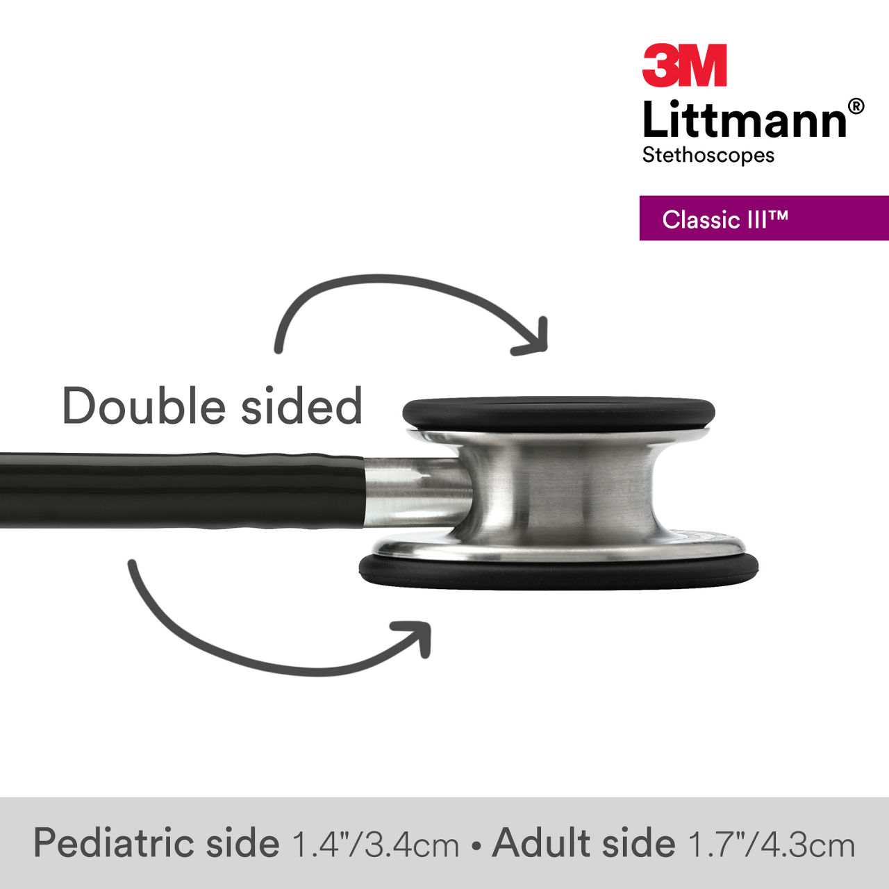 3M™ Littmann® Classic III Stethoscope, 5620, B+ Image 3