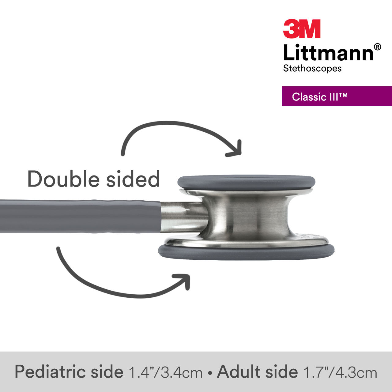 3M™ Littmann® Classic III Stethoscope, 5621, B+ Image 3