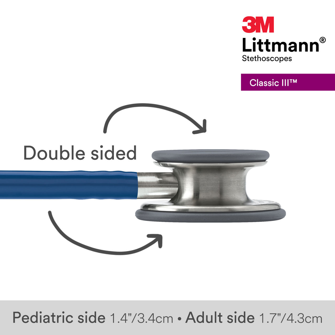 3M™ Littmann® Classic III Stethoscope, 5622, B+ Image 3