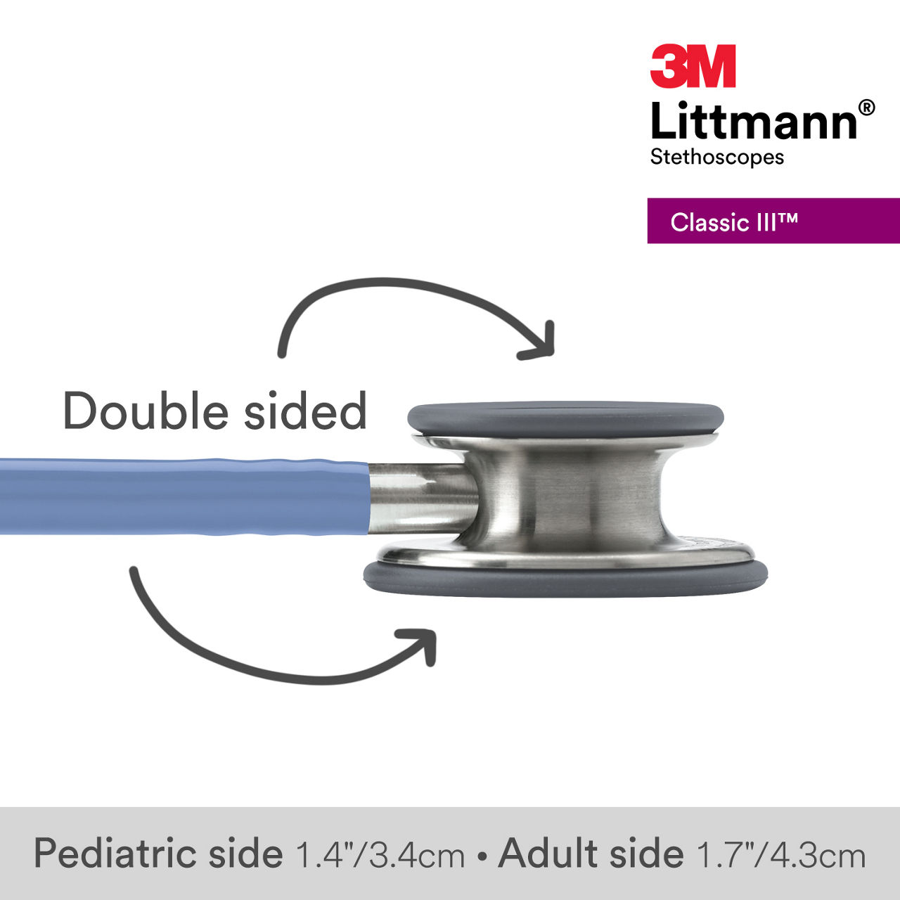 3M™ Littmann® Classic III Stethoscope, 5630, B+ Image 3