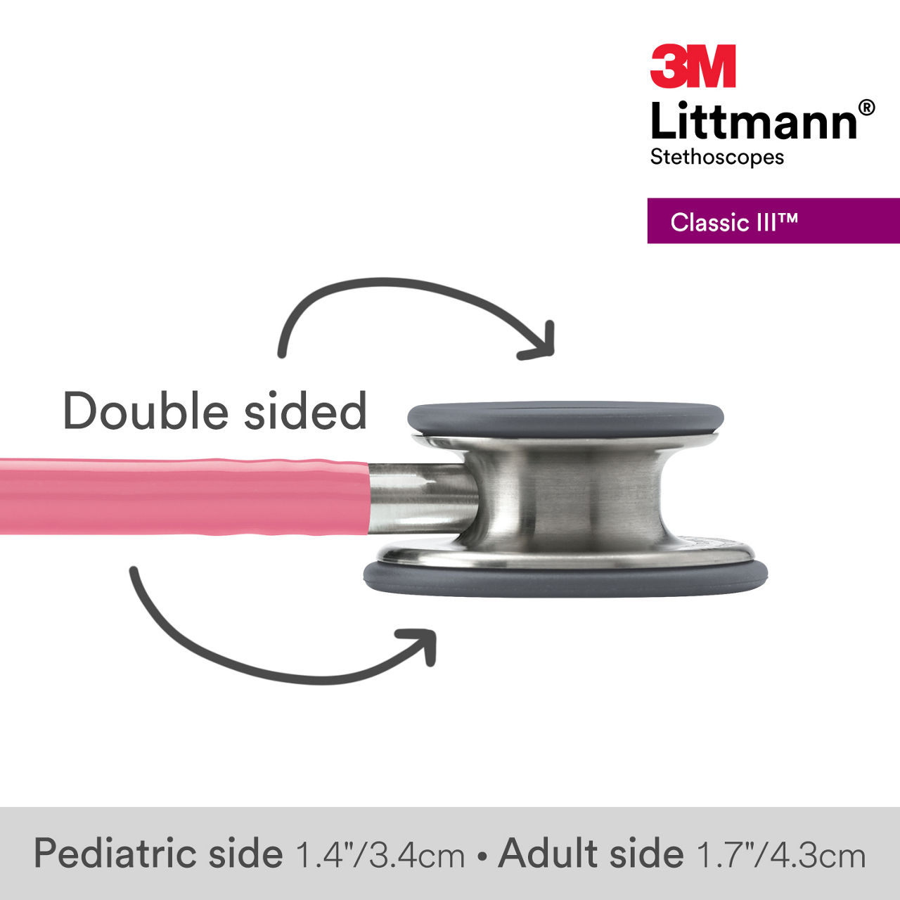 3M™ Littmann® Classic III Stethoscope, 5633, B+ Image 3