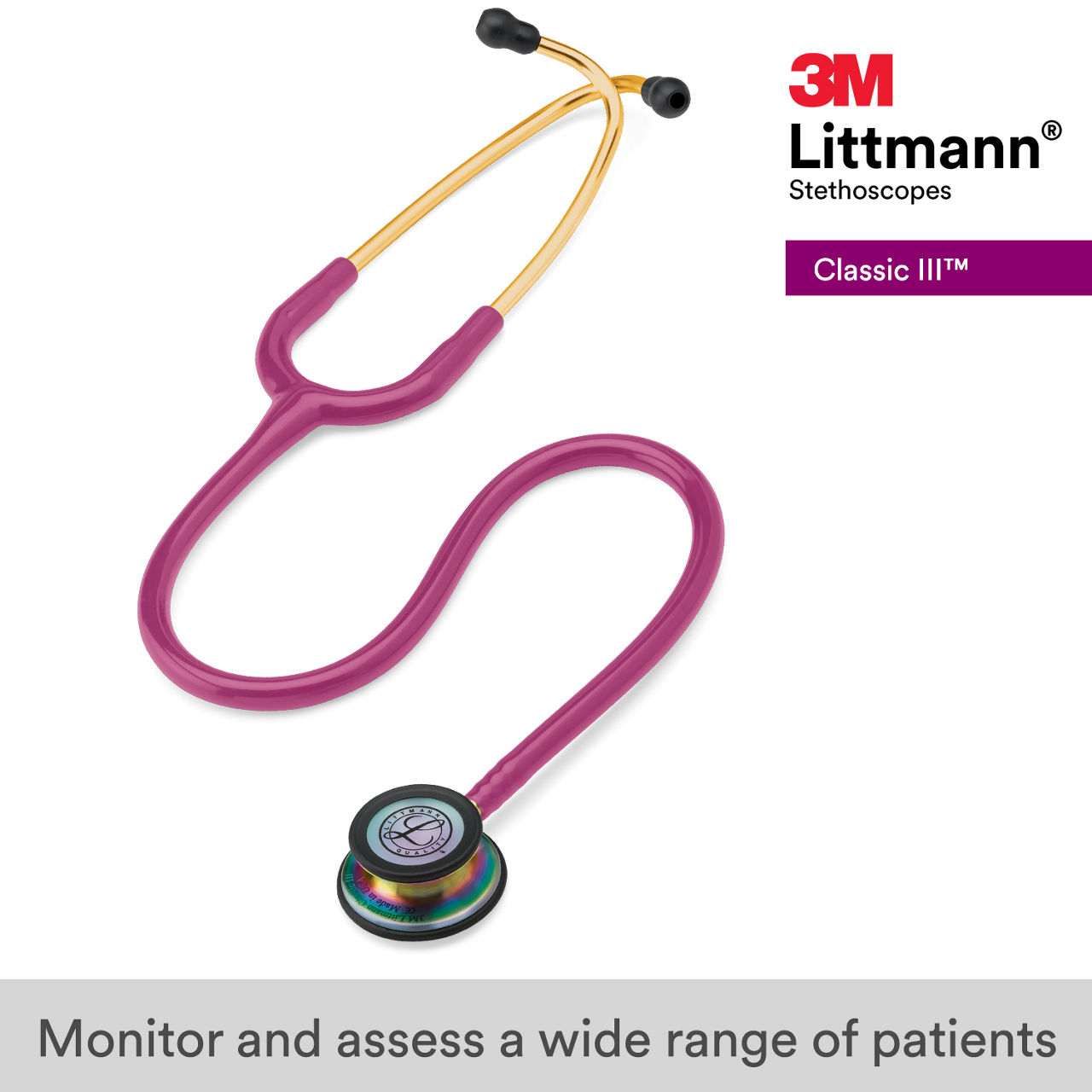 3M™ Littmann® Classic III Stethoscope, 5806, B+ Image 1