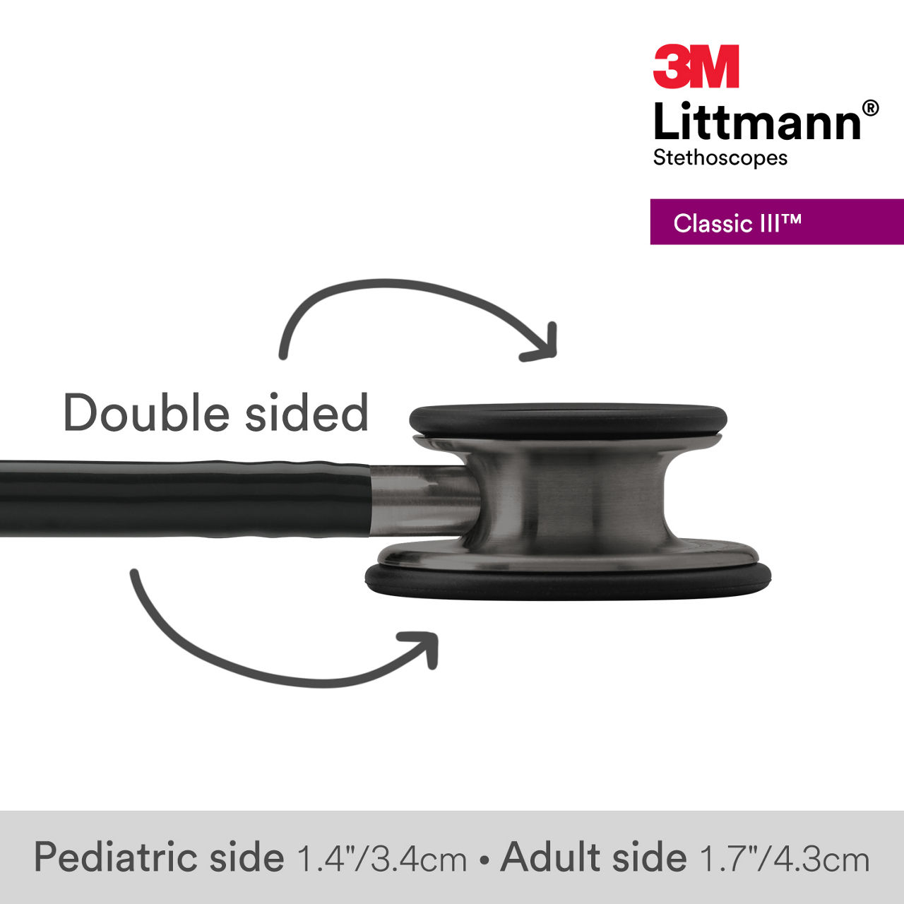 3M™ Littmann® Classic III Stethoscope, 5811, B+ Image 3