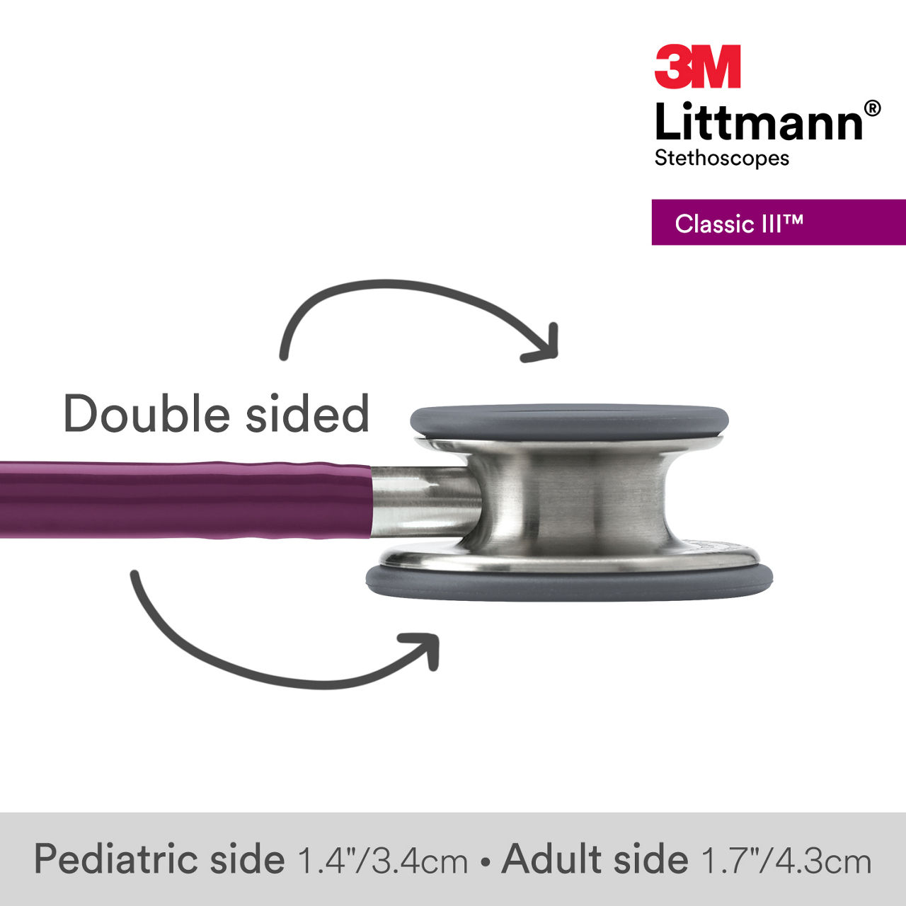 3M™ Littmann® Classic III Stethoscope, 5831, B+ Image 3