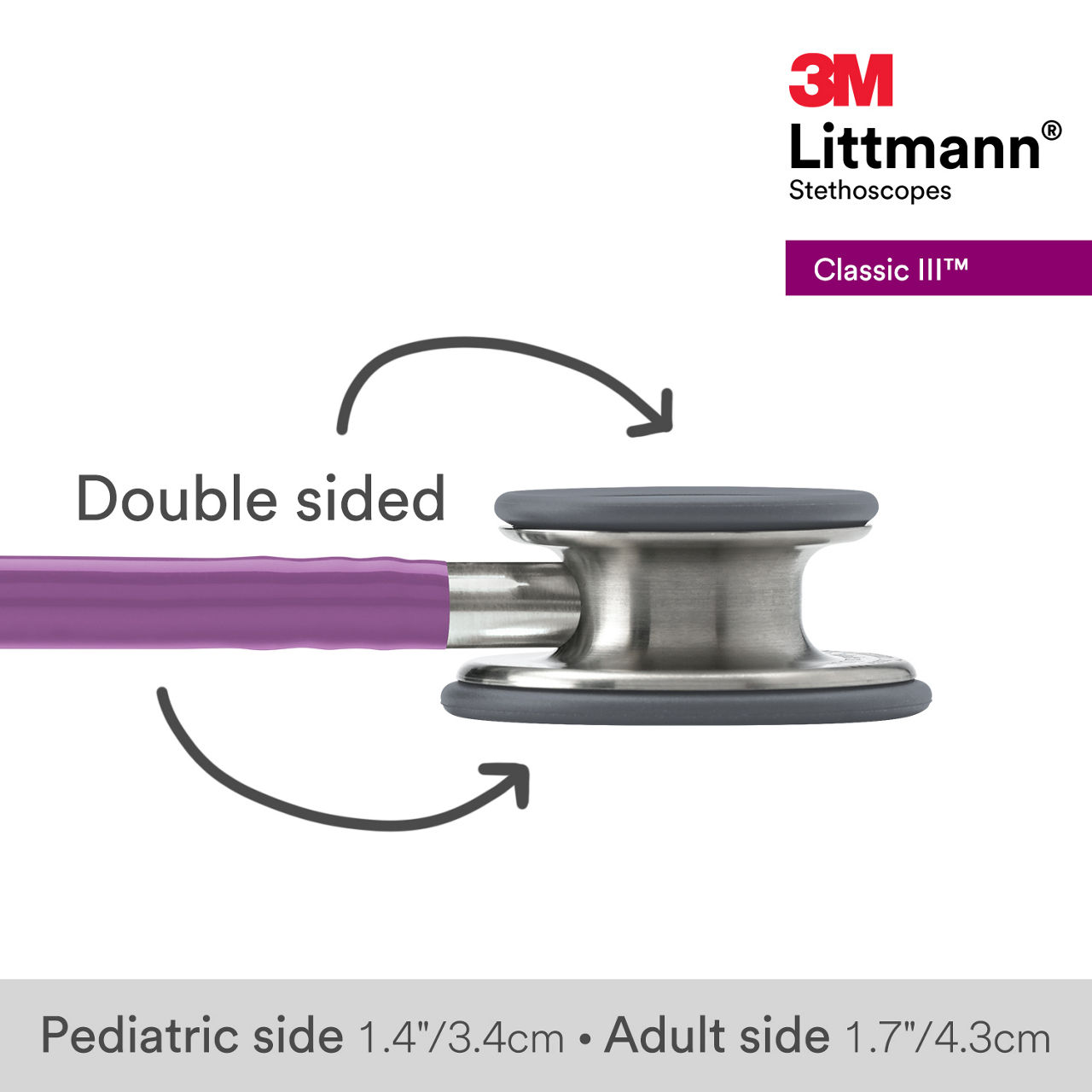 3M™ Littmann® Classic III Stethoscope, 5832, B+ Image 3