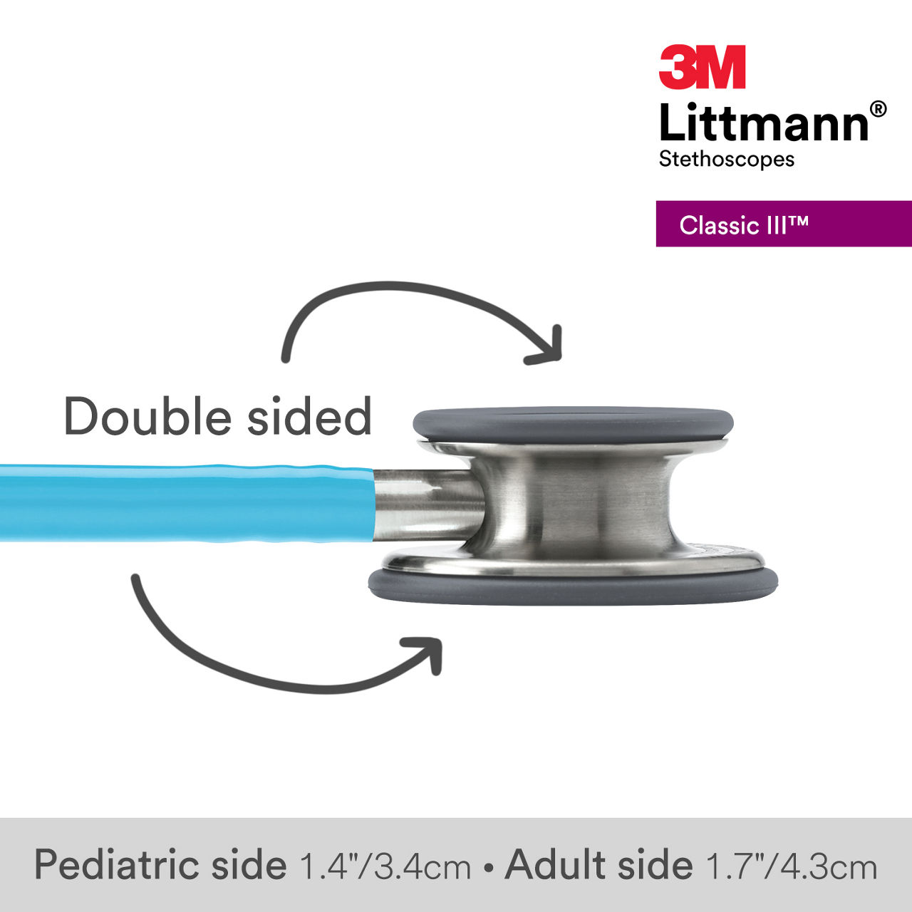 3M™ Littmann® Classic III Stethoscope, 5835, B+ Image 3