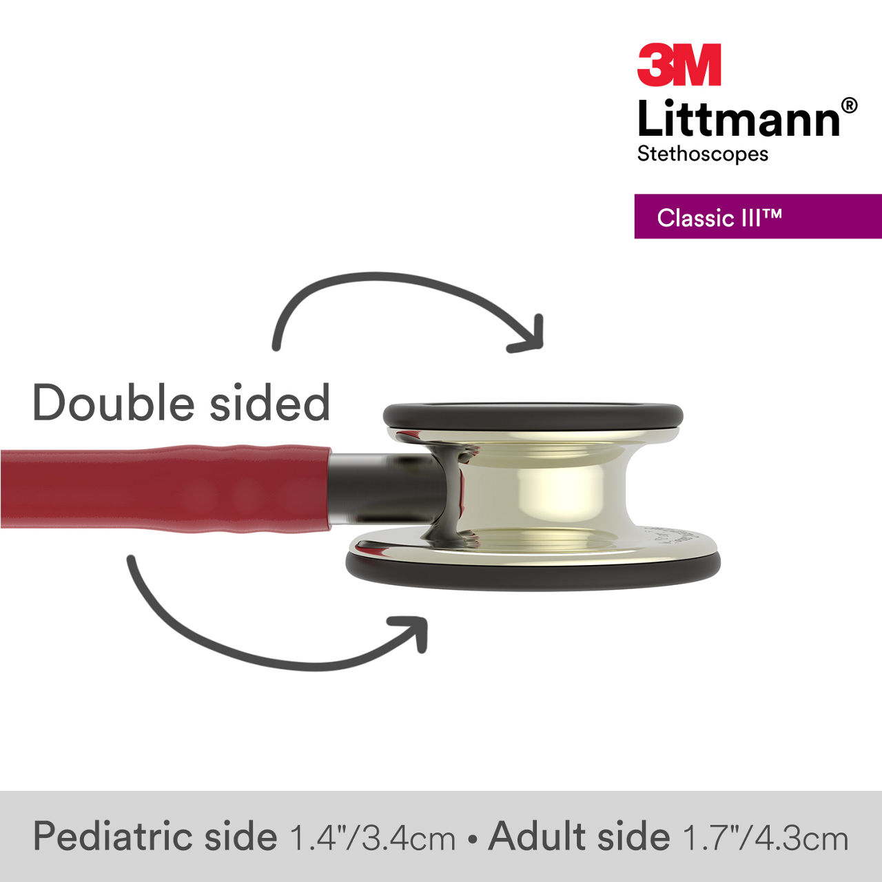 3M™ Littmann® Classic III Stethoscope, 5864, B+ Image 3