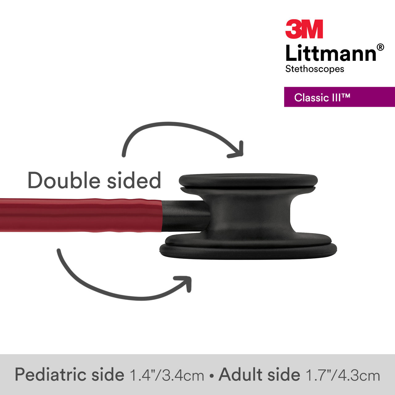 3M™ Littmann® Classic III Stethoscope, 5868, B+ Image 3