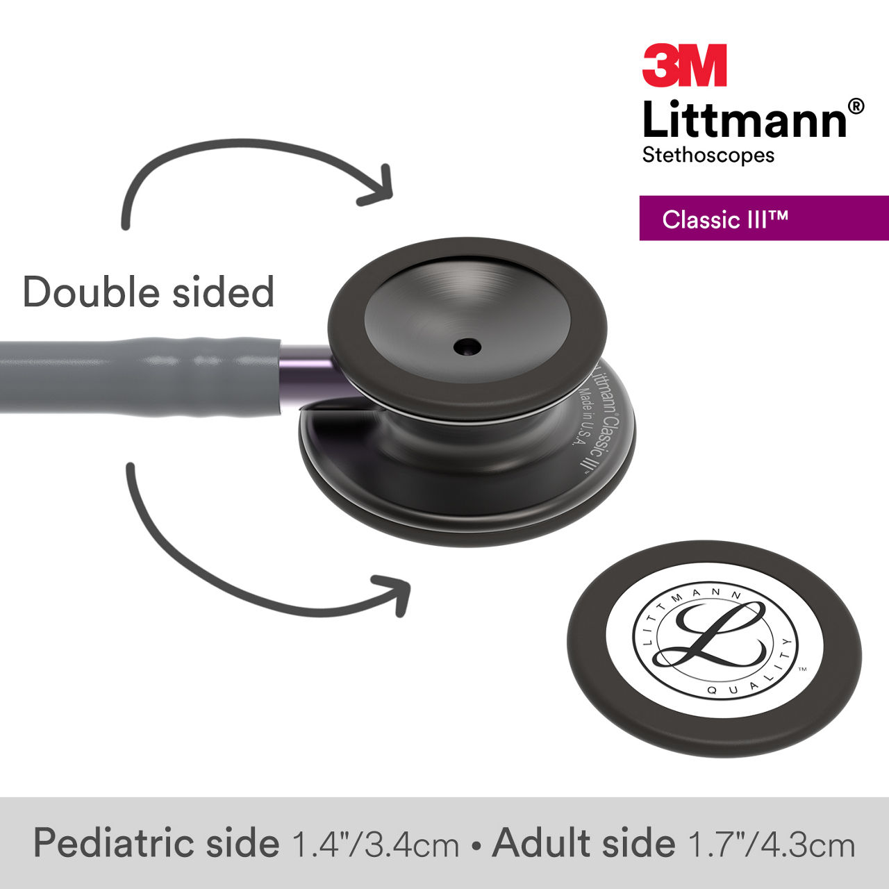 3M™ Littmann® Classic III Stethoscope, 5873, B+ Image 3