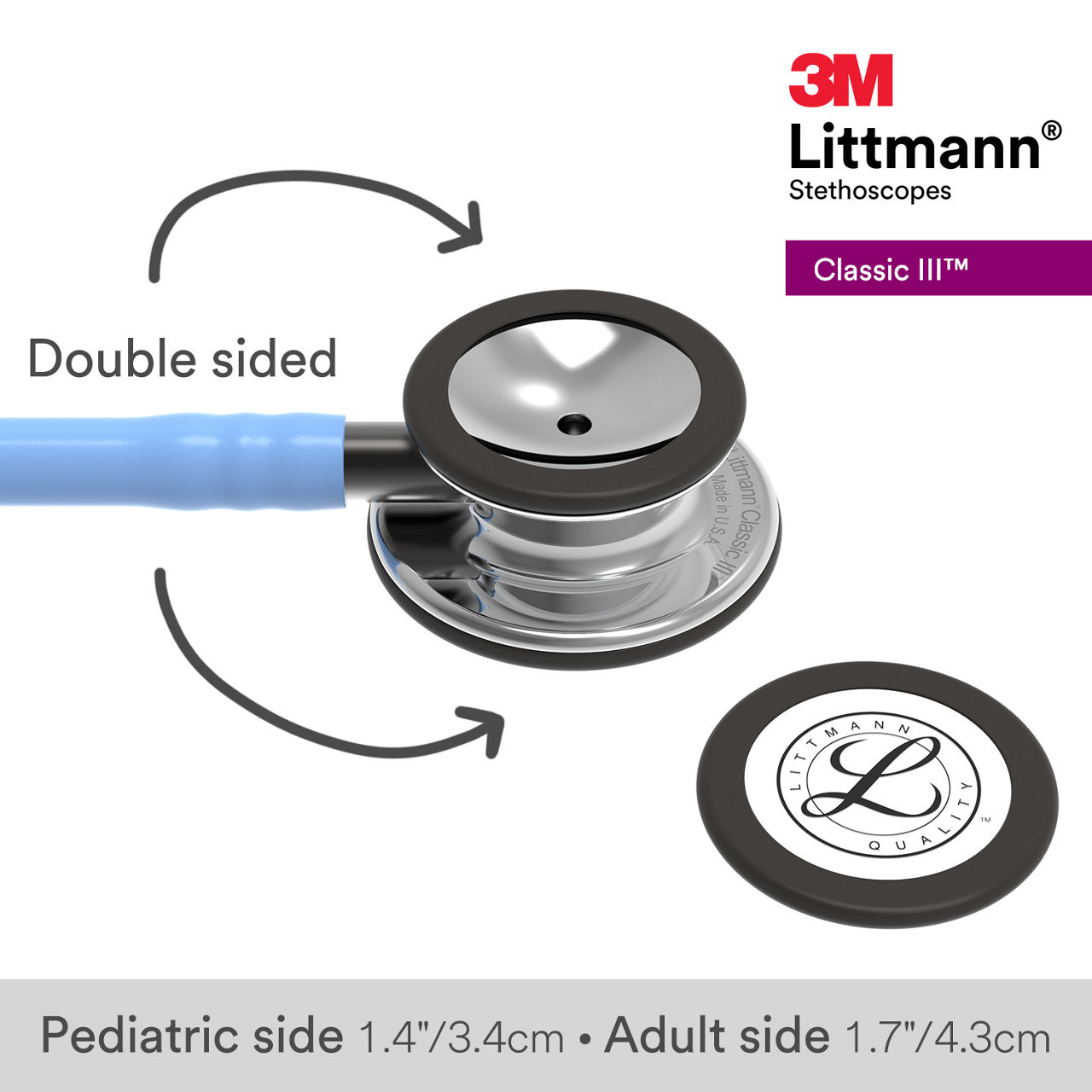 3M™ Littmann® Classic III Stethoscope, 5959, B+ Image 3