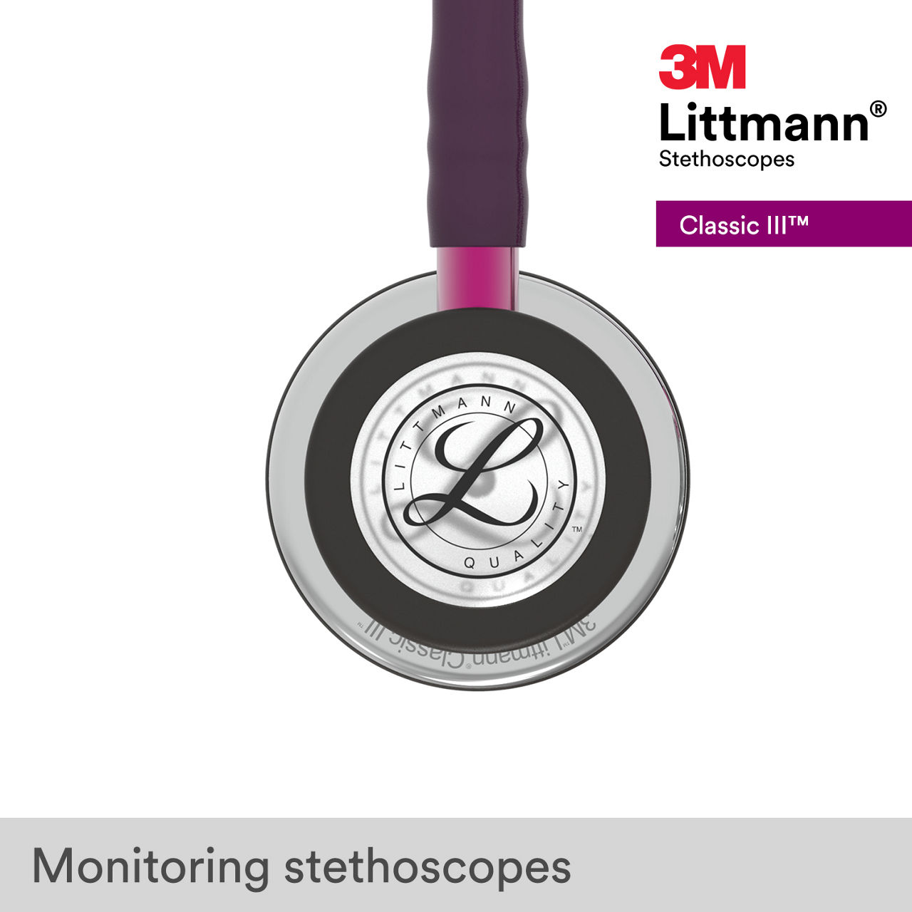 3M™ Littmann® Classic III Stethoscope, 5960, B+ Image 2