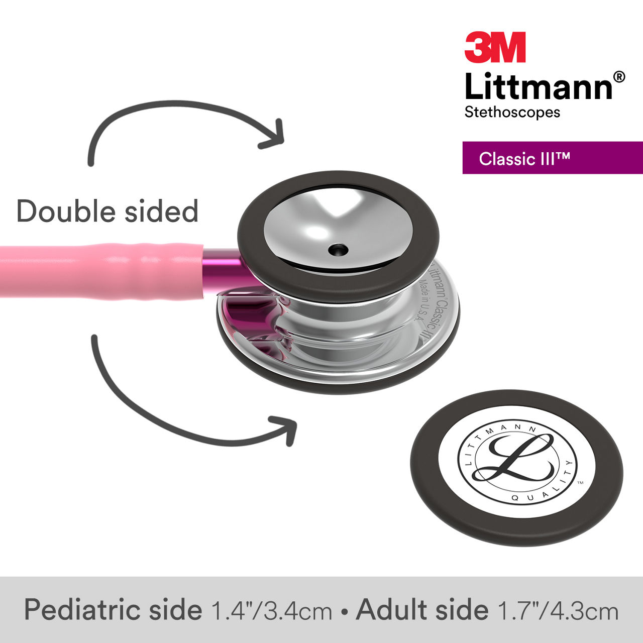 3M™ Littmann® Classic III Stethoscope, 5962, B+ Image 3