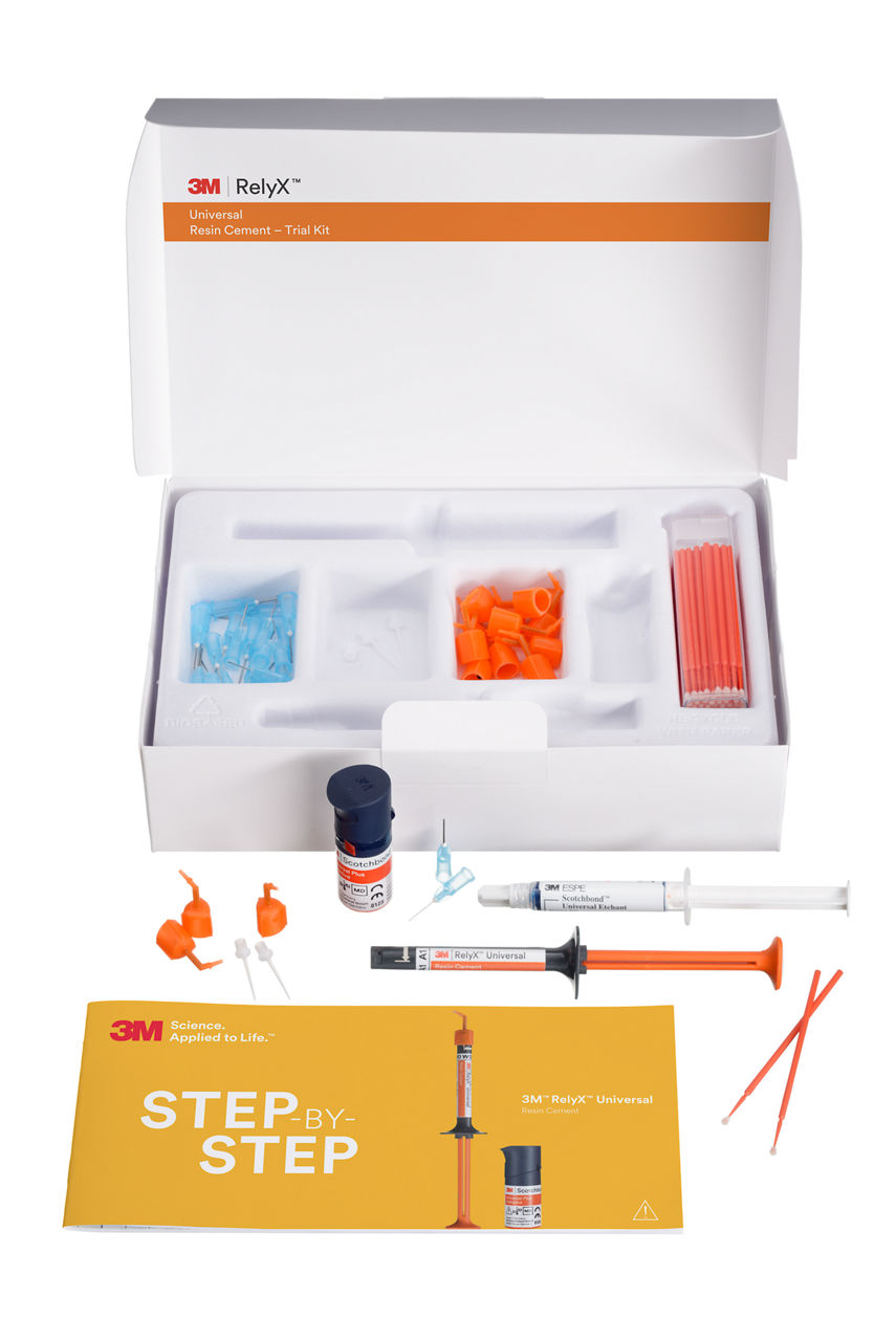 3M RelyX Universal Resin Cement Trial Kit 56970 open, Shade A1