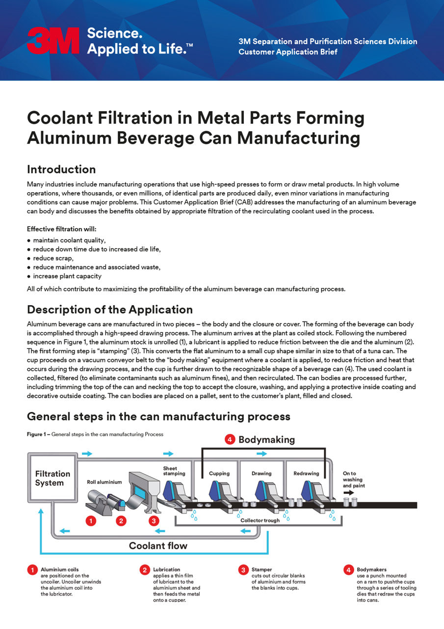 Customer application brief -  Aluminum can manufacturing - English