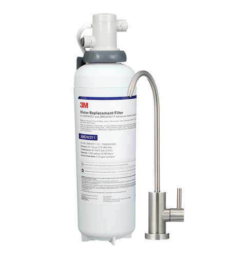 3M™ Under Sink Dedicated Faucet Water Filtration System 3MDW301