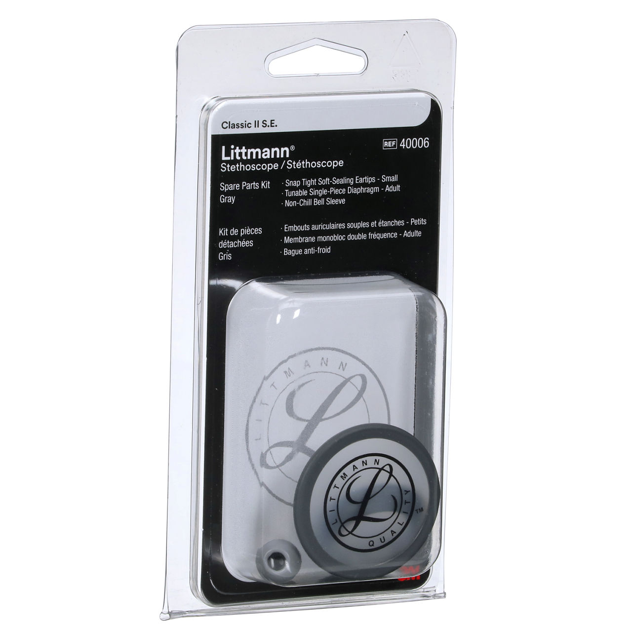 3M™ Littmann® Stethoscope Spare Parts Kit, Classic II S.E., Gray, 40006