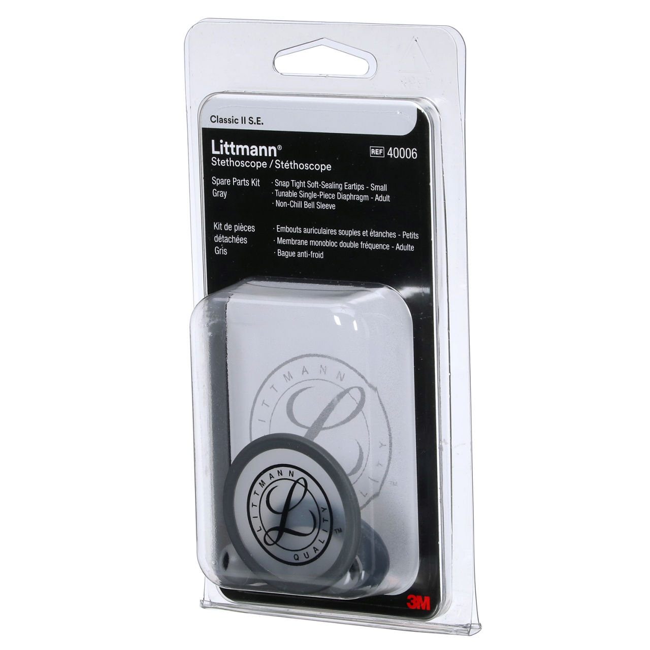 3M™ Littmann® Stethoscope Spare Parts Kit, Classic II S.E., Gray, 40006