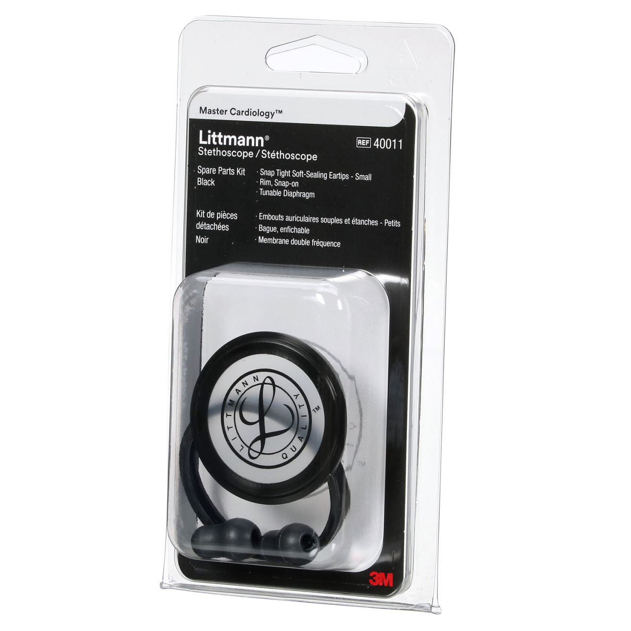 3M™ Littmann® Stethoscope Spare Parts Kit, Master Cardiology™, Black, 40011