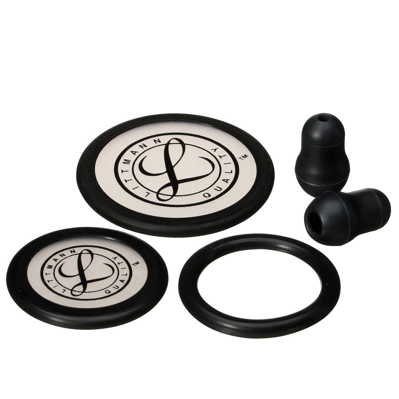 3M™ Littmann® Stethoscope Spare Parts Kit Classic III™ Cardiology IV™ and CORE, 40016, Black