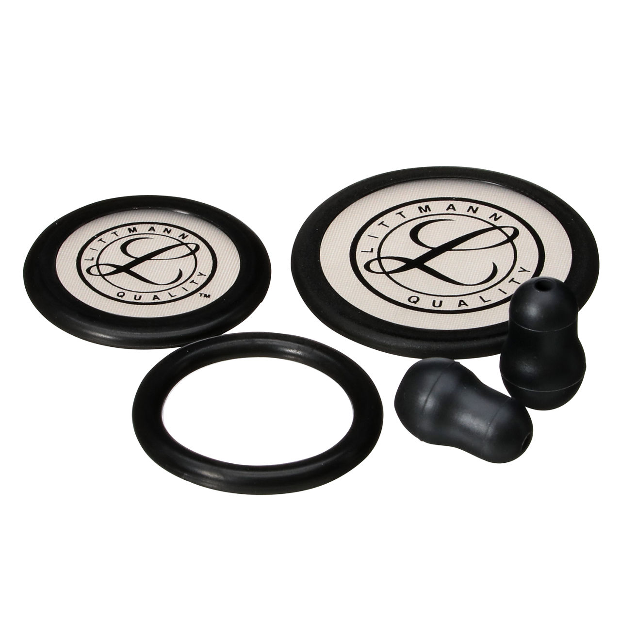 3M™ Littmann® Stethoscope Spare Parts Kit Classic III™ Cardiology IV™ and CORE, 40016, Black