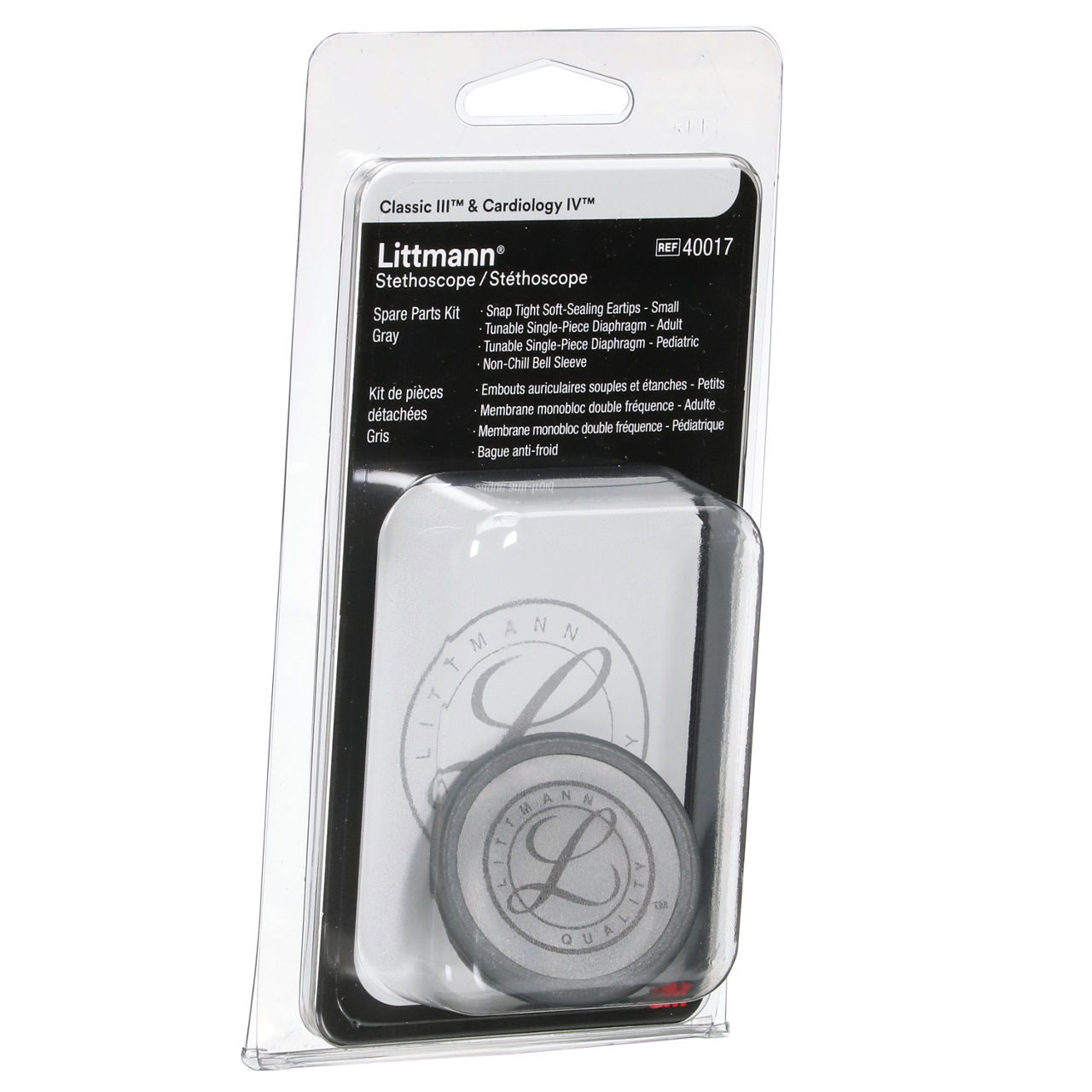 3M™ Littmann® Stethoscope Spare Parts Kit, 40017 Classic III™, Cardiology IV™ and CORE, Gray