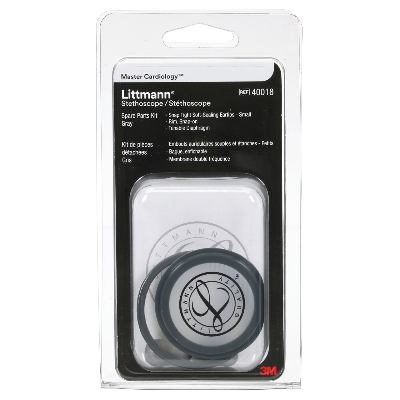 3M™ Littmann® Stethoscope Spare Parts Kit, Master Cardiology™, Gray, 40018