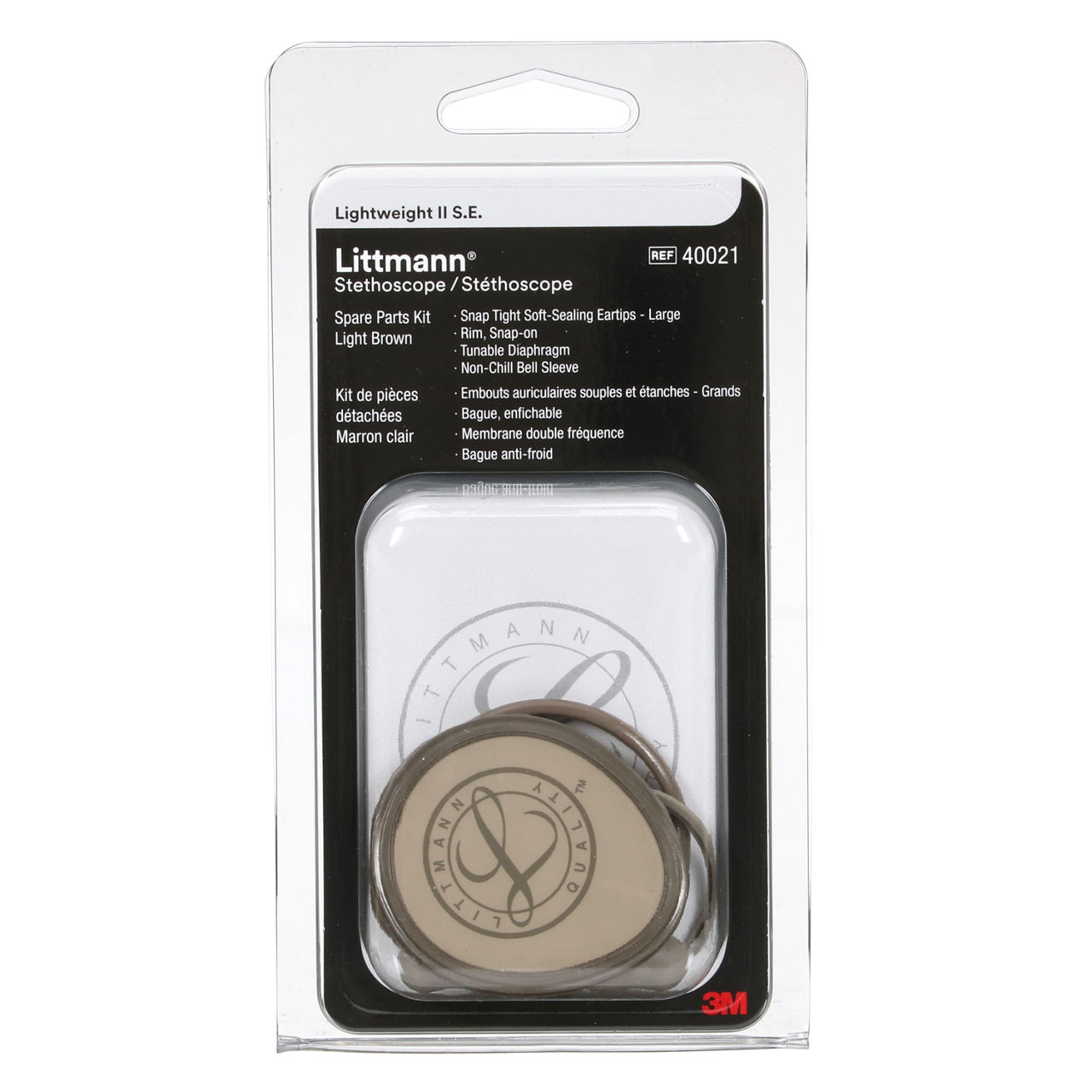 3M™ Littmann® Stethoscope Spare Parts Kit, Lightweight II S.E., Light Brown, 40021