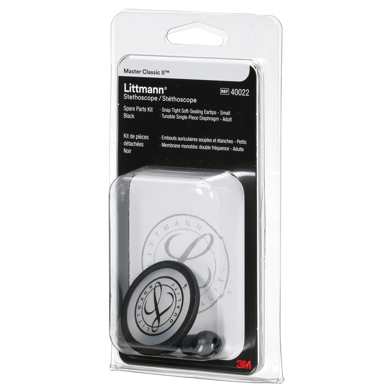 3M™ Littmann® Stethoscope Spare Parts Kit, Master Classic™, Black, 40022