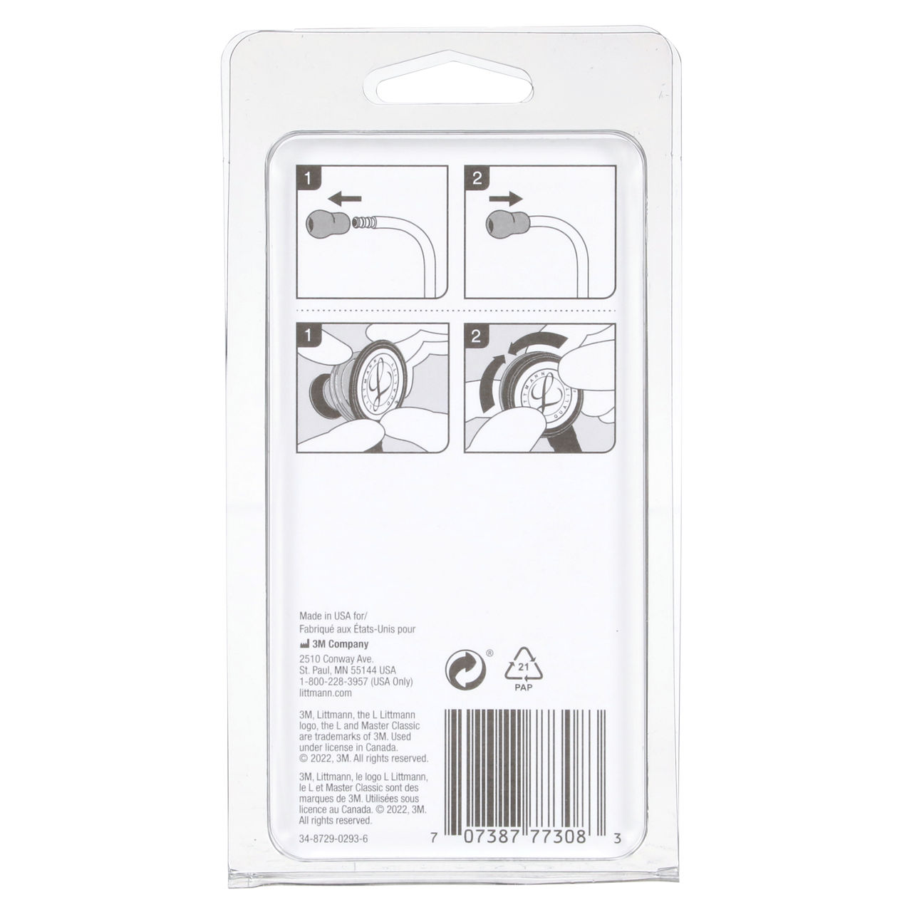 3M™ Littmann® Stethoscope Spare Parts Kit, 40023, Master Classic™, Gray