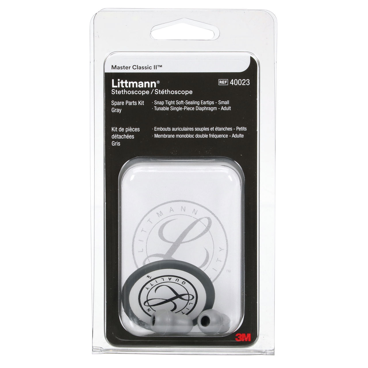 3M™ Littmann® Stethoscope Spare Parts Kit, 40023, Master Classic™, Gray