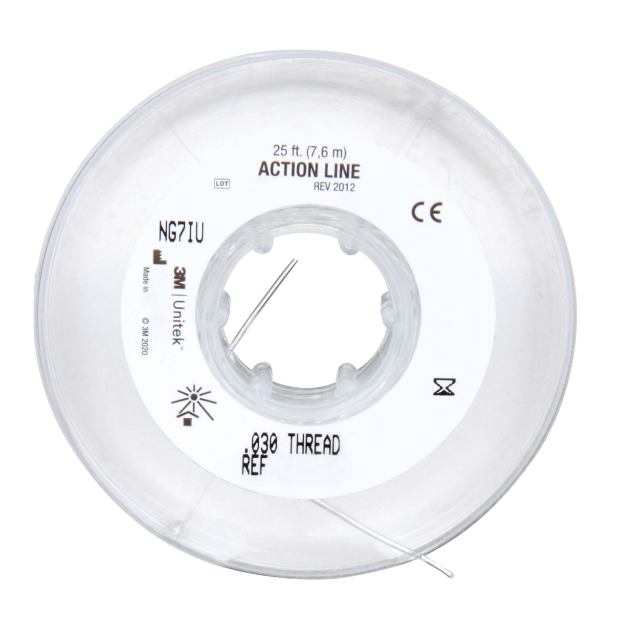 3M™ Unitek™ Action Line Thread, 407-030, .030 in, 25 ft., 1/Ea