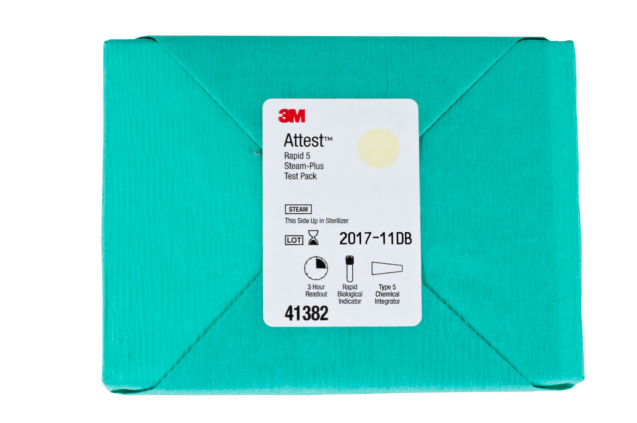 3M™ Attest™ Rapid 5 Steam Plus Test Pack 41382