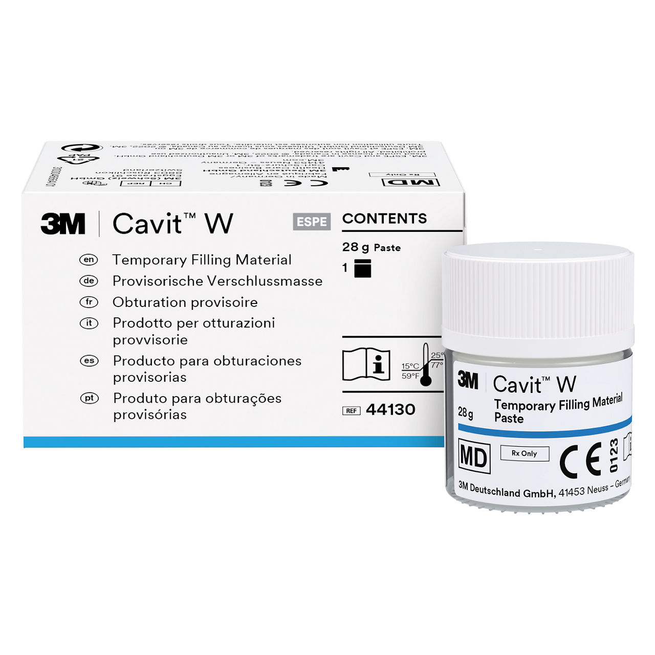 3M™ Cavit™ Temporary Filling Material, 44130, 1 - 28g Jar, W