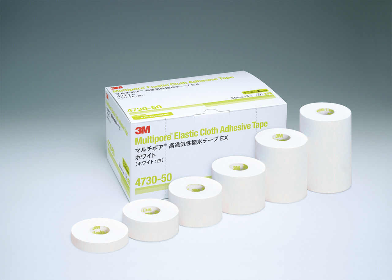 3M™ マルチポア™ 高通気性撥水テープ EX 4730-75, 75 mm x 5 m, 6 巻/箱